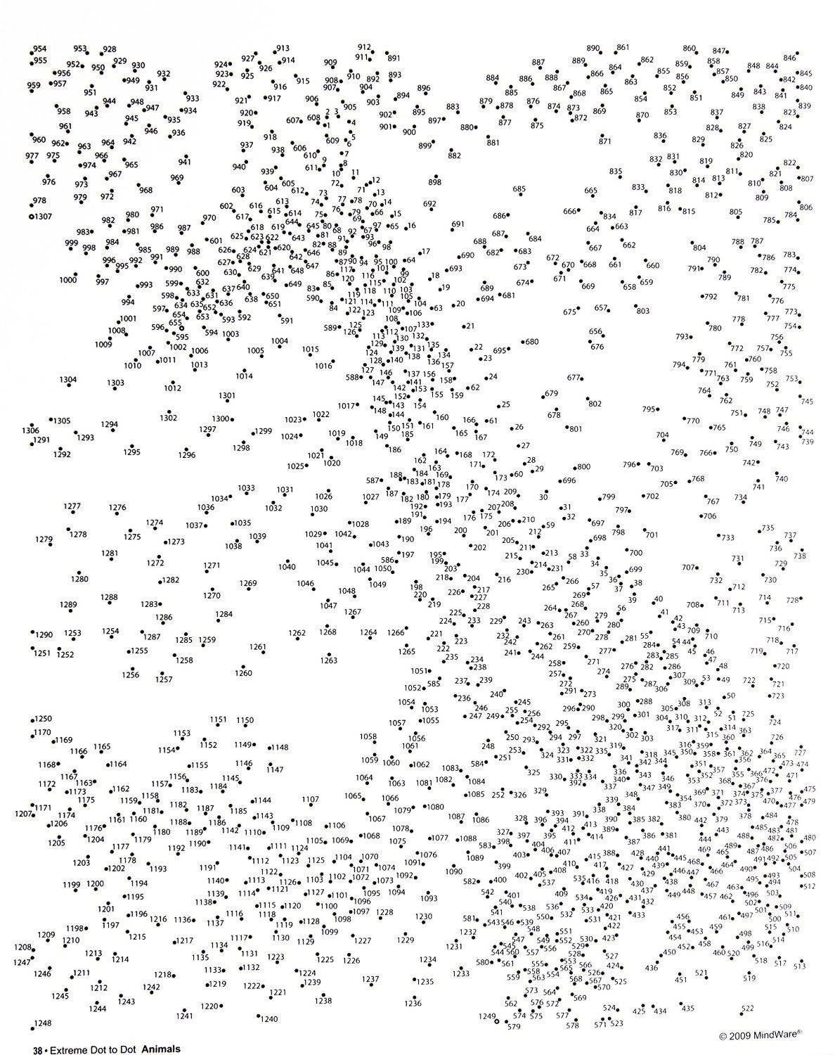 Difficult Dot To Dot Free Printables