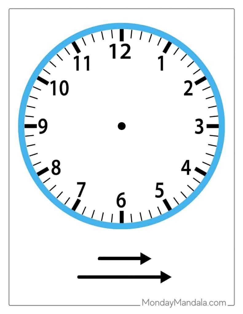Free Printable Clock Face With Hands