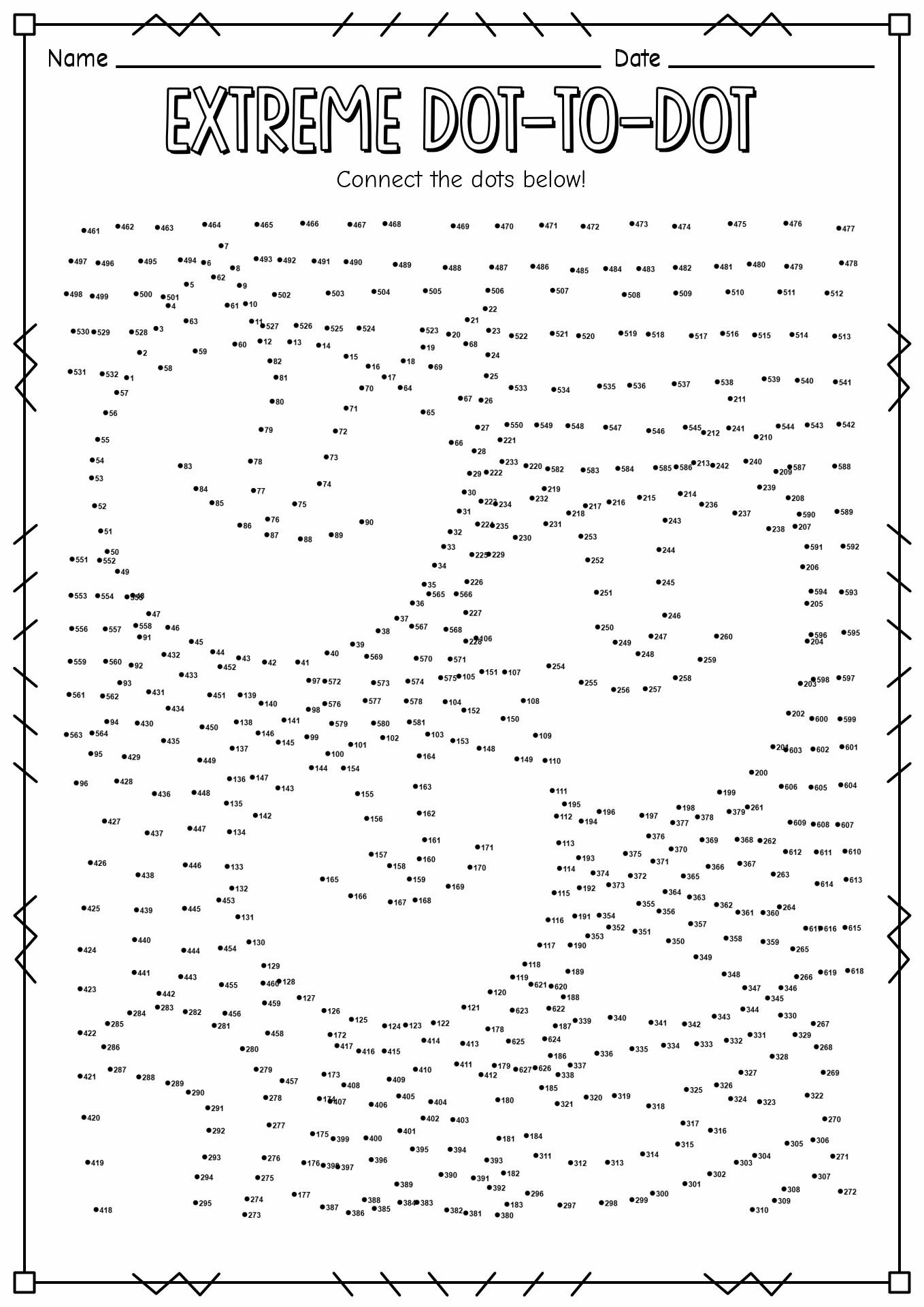 16 Hard Dot To Dot Worksheets Free PDF At Worksheeto Worksheets Library