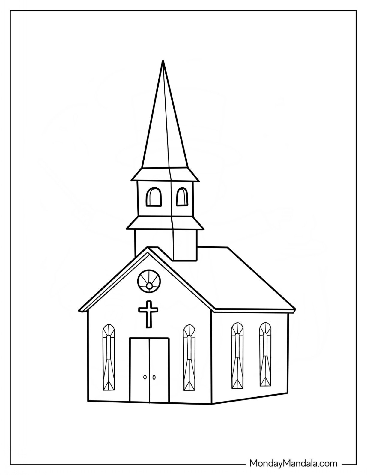20 Church Coloring Pages Free PDF Printables 