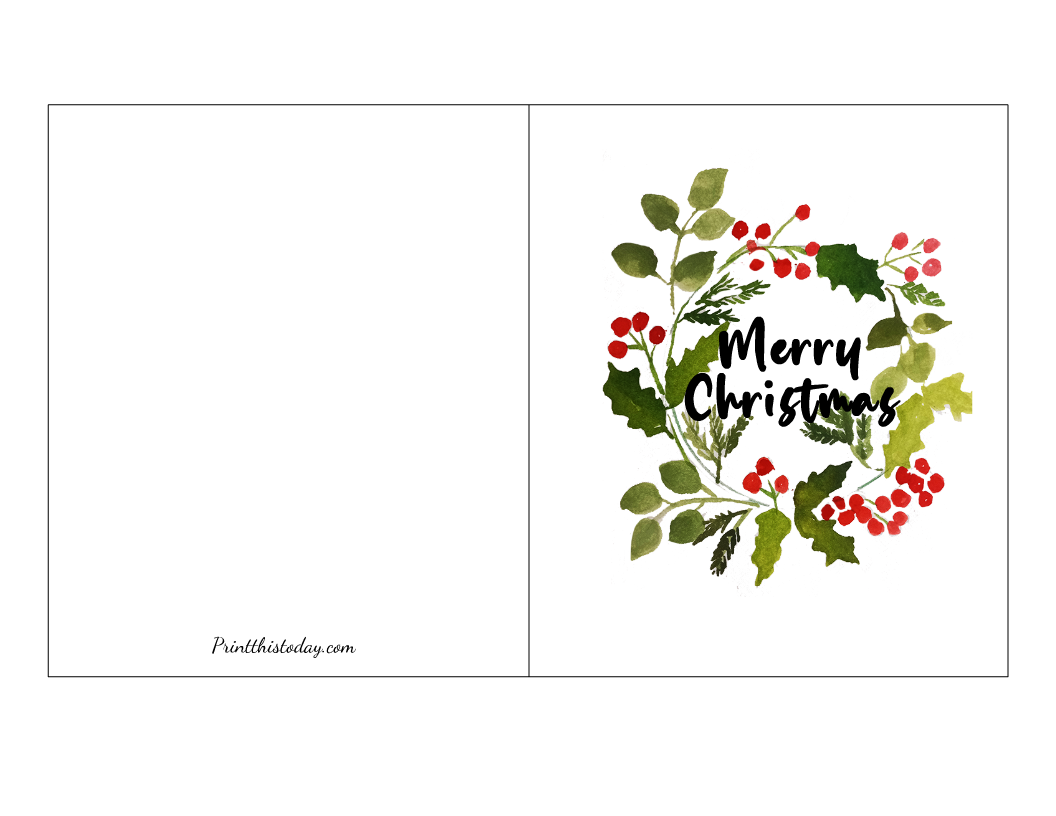 Free Printable Christmas Card For Wife