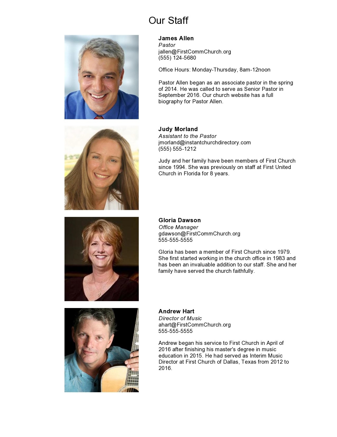 22 FREE Church Directory Templates Examples TemplateLab