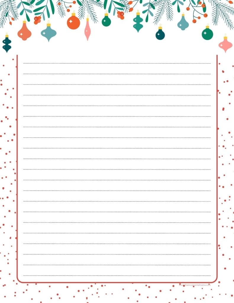 30 Free Printable Christmas Border Printable Templates The Incremental Mama