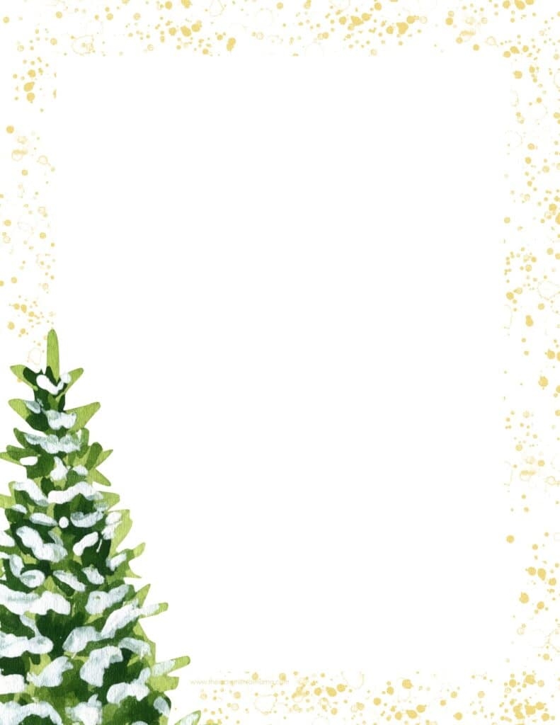 Free Printable Christmas Borders For Letters