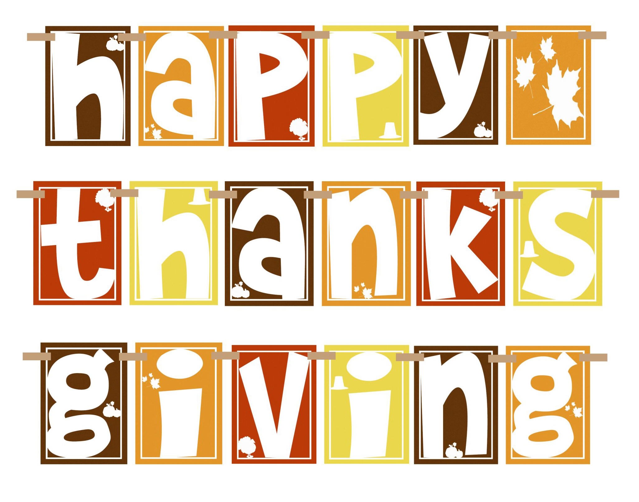 35094 Happy Thanksgiving Clipart Clustered Spires Golf Club
