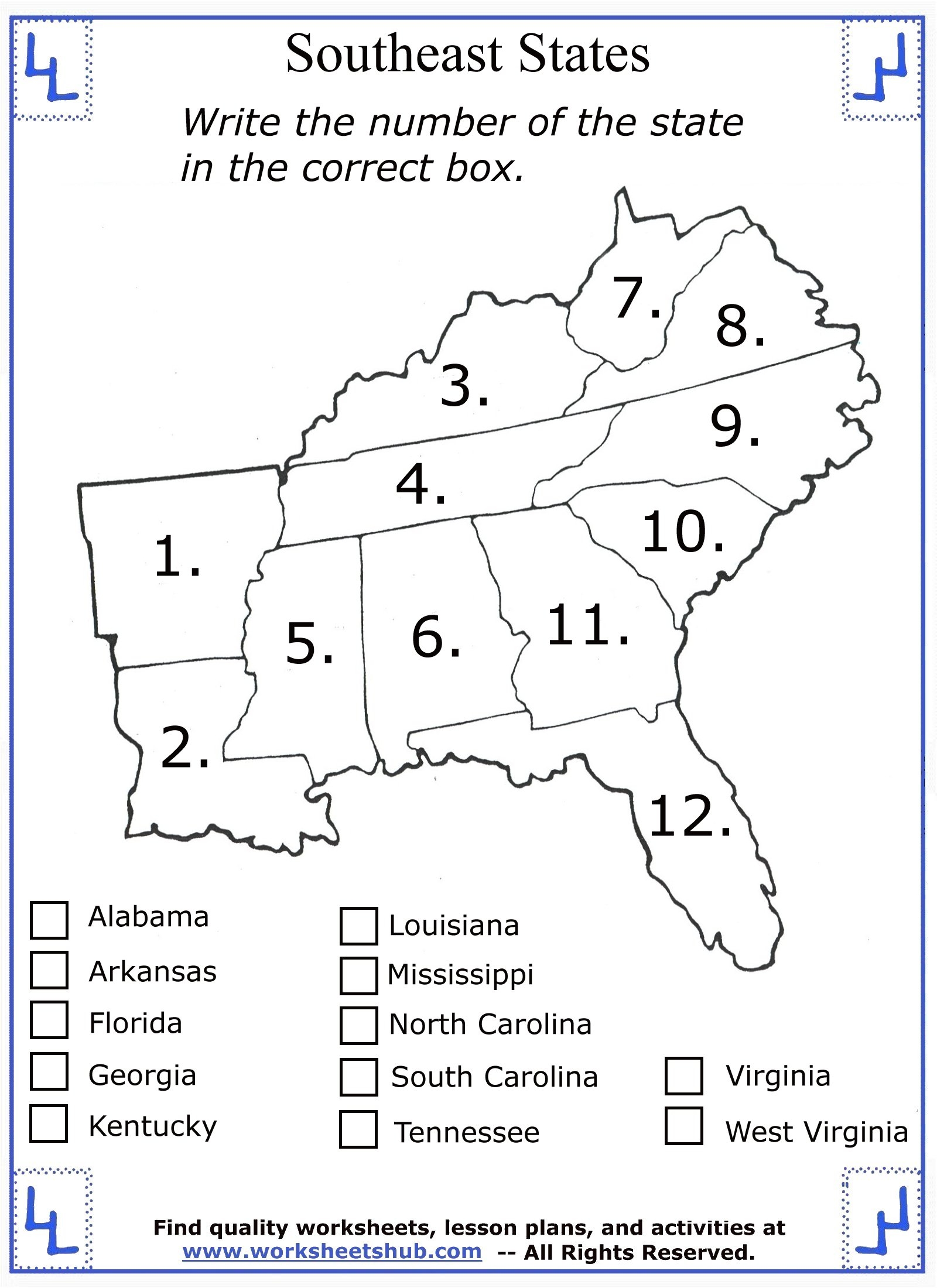 Free Printable Social Studies Worksheets