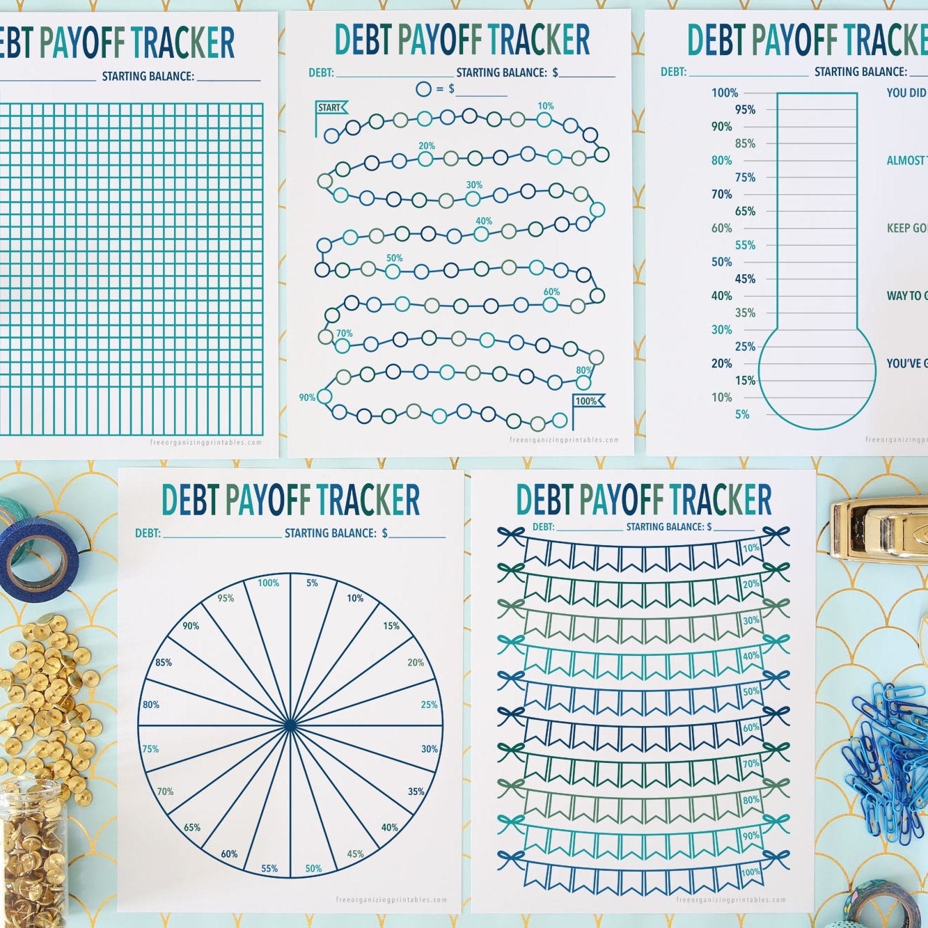 Free Printable Debt Free Charts