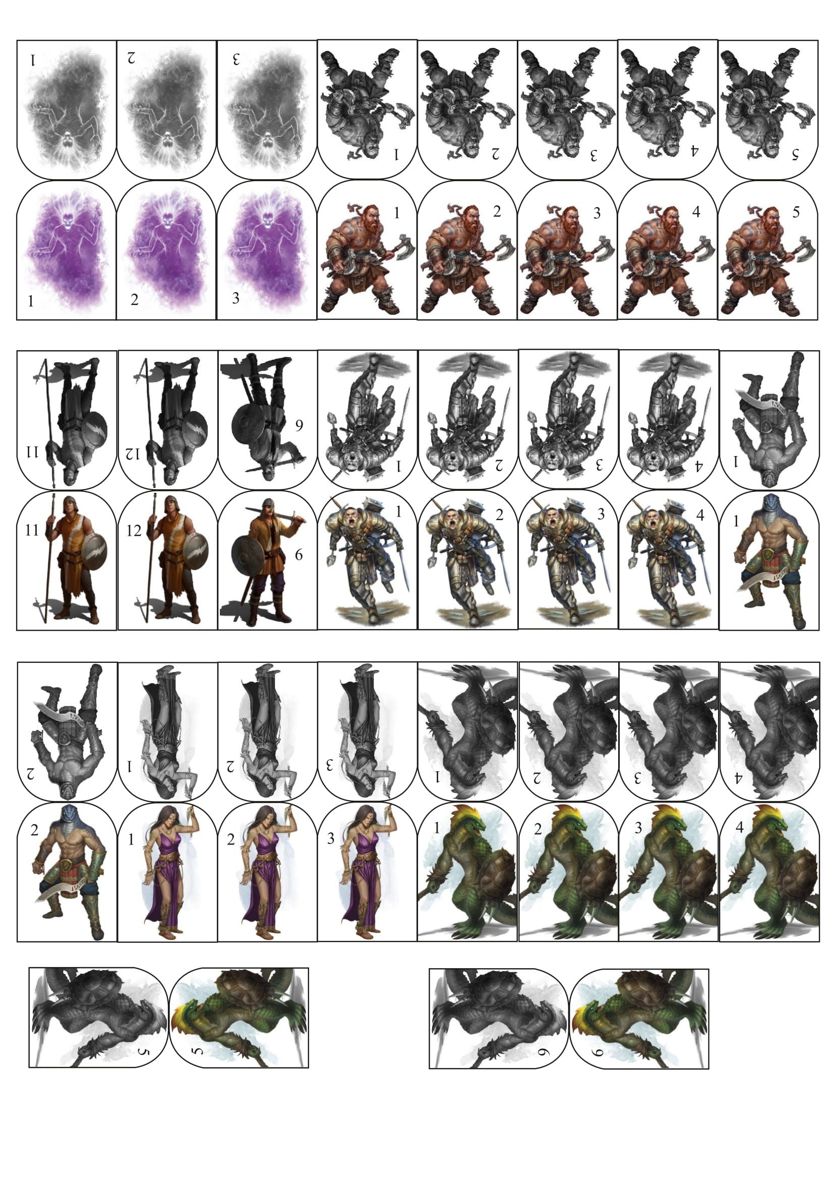 D&D Free Printable Paper Minis