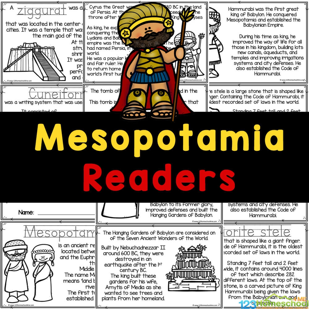 Free Printable Ancient Mesopotamia Worksheets
