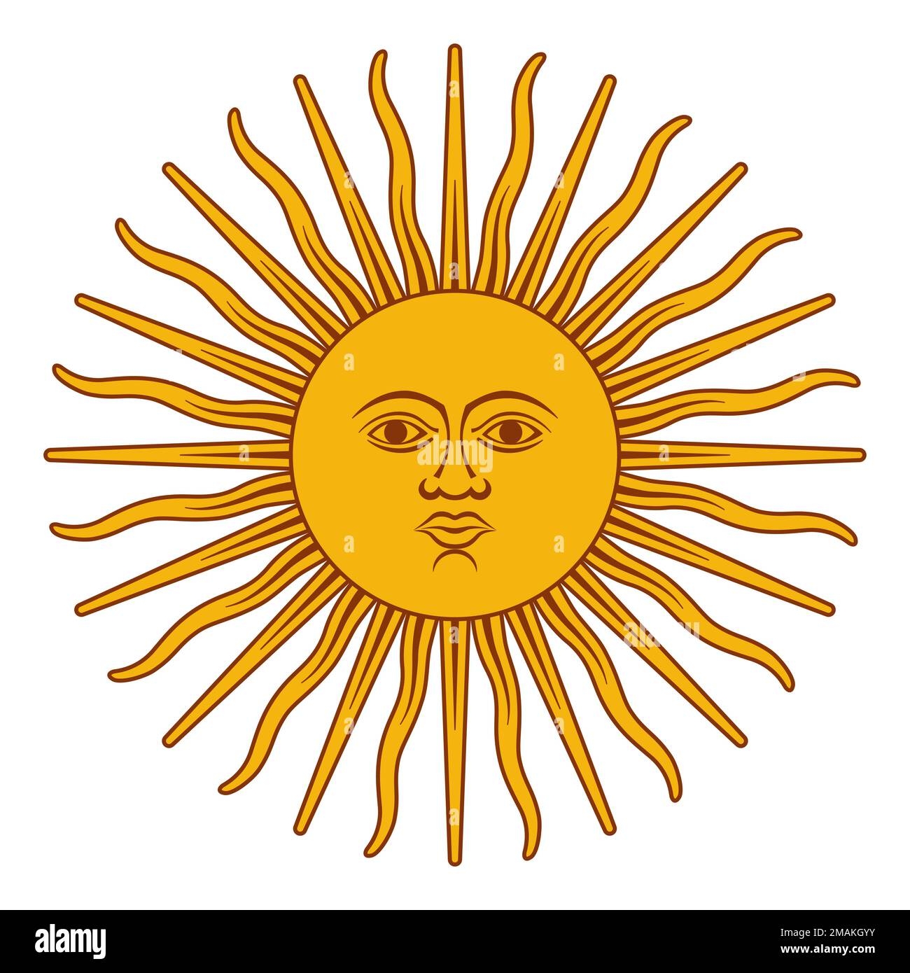 Argentina Sun Stock Vector Images Alamy