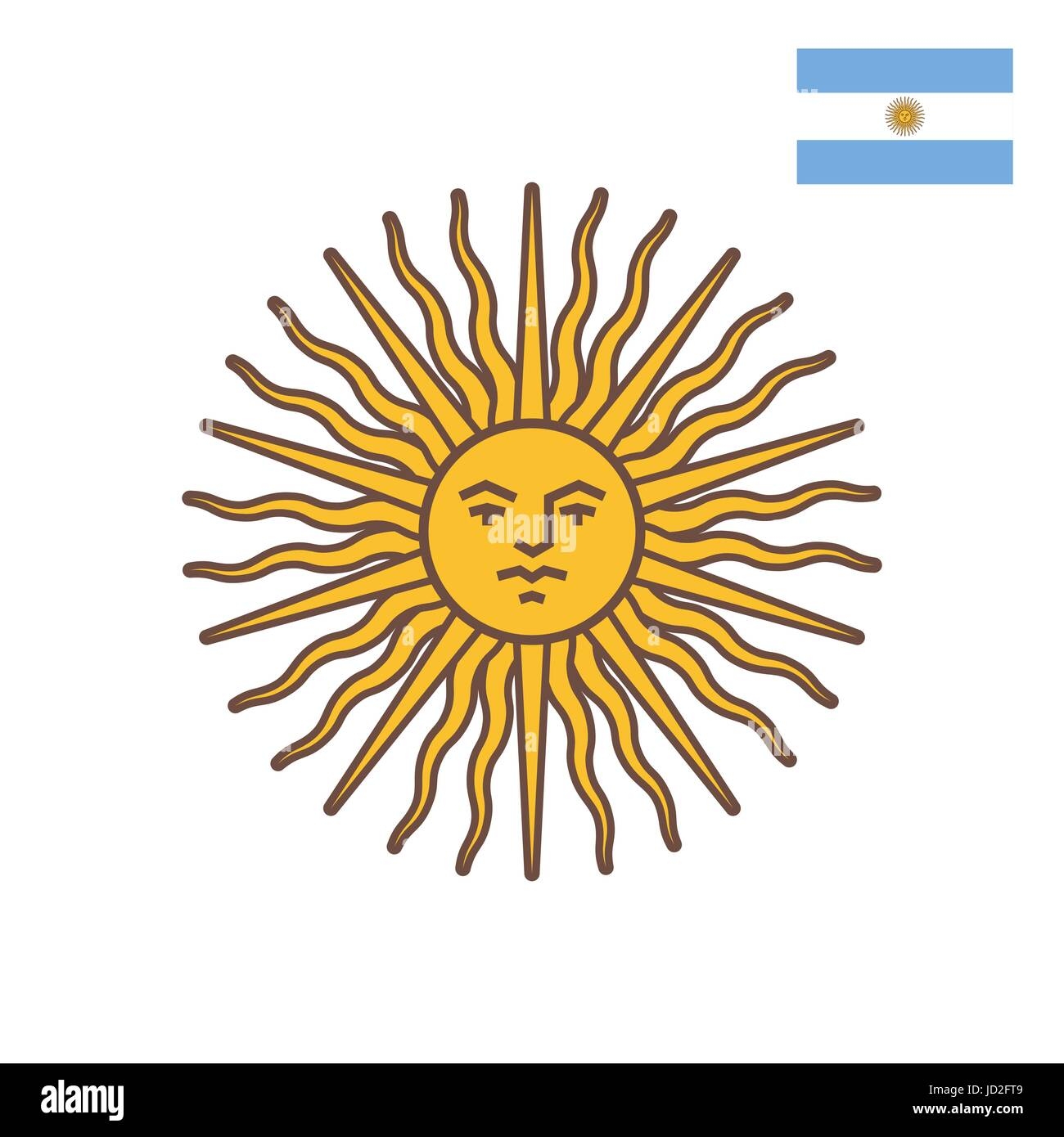 Argentina Sun Stock Vector Images Alamy