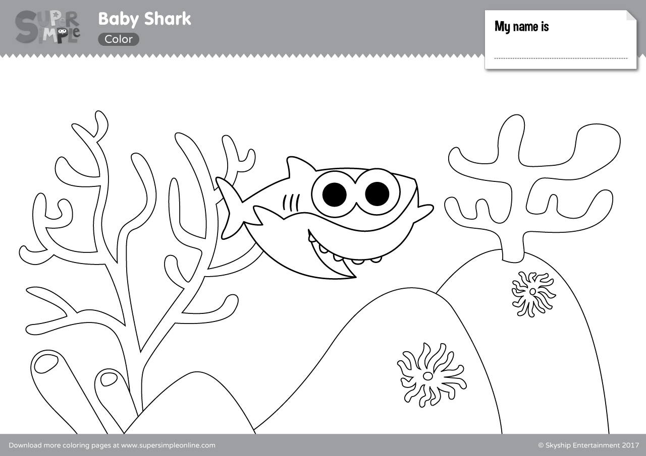 Free Printable Of Baby Shark Song