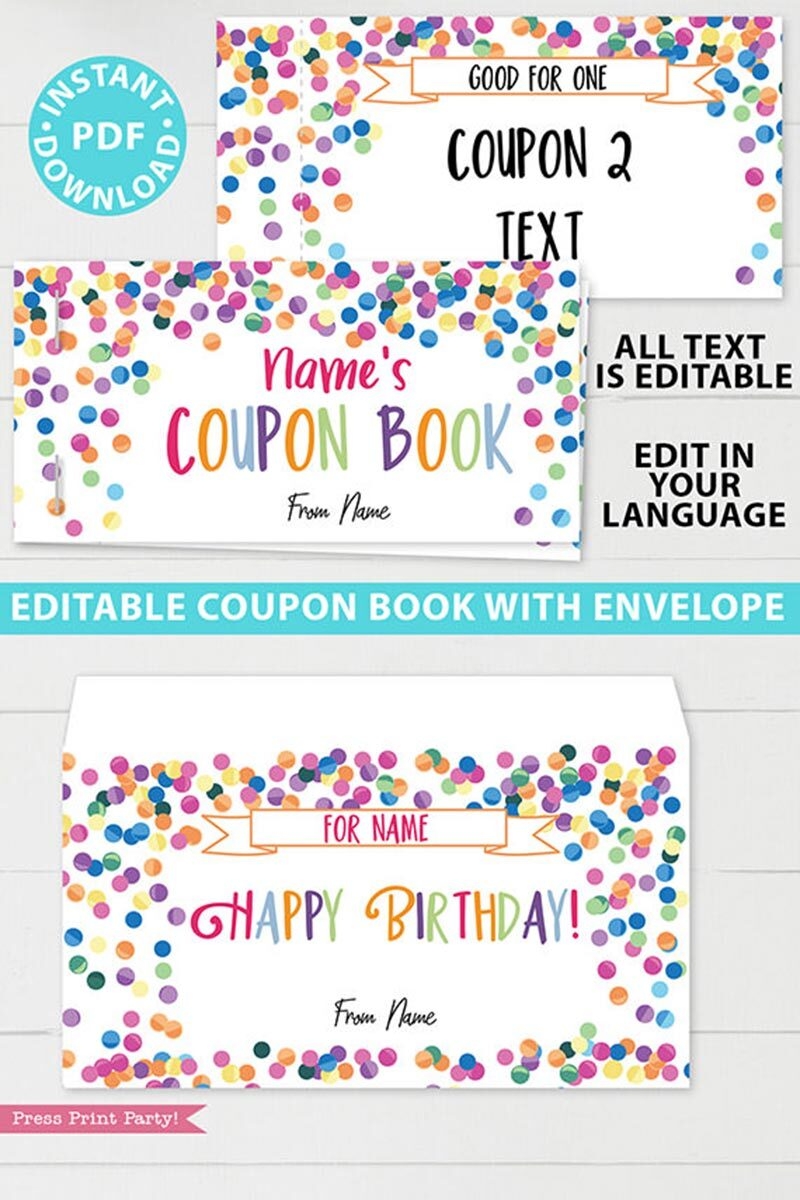 Free Printable Birthday Coupons Templates