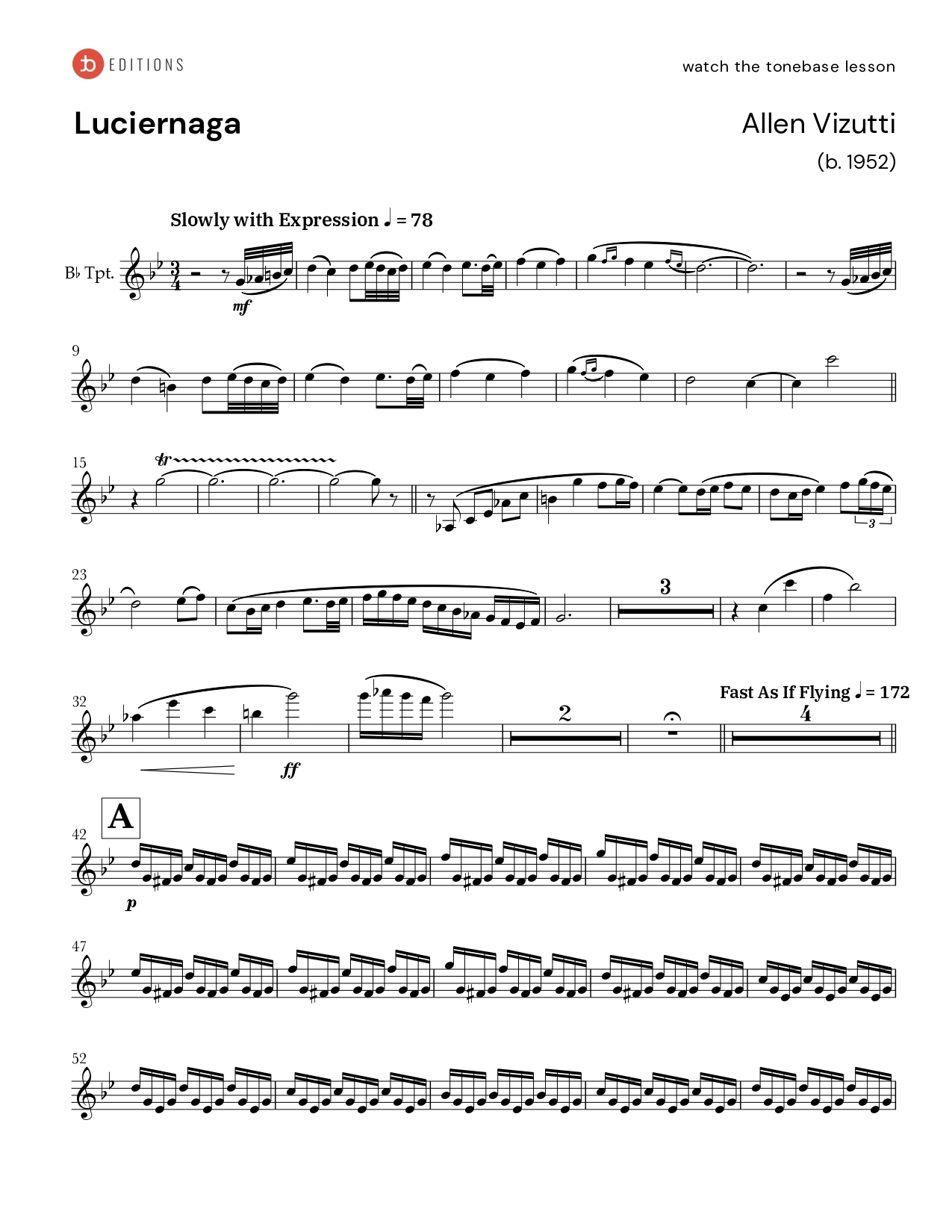 Browse Free Trumpet Sheet Music Tonebase Editions