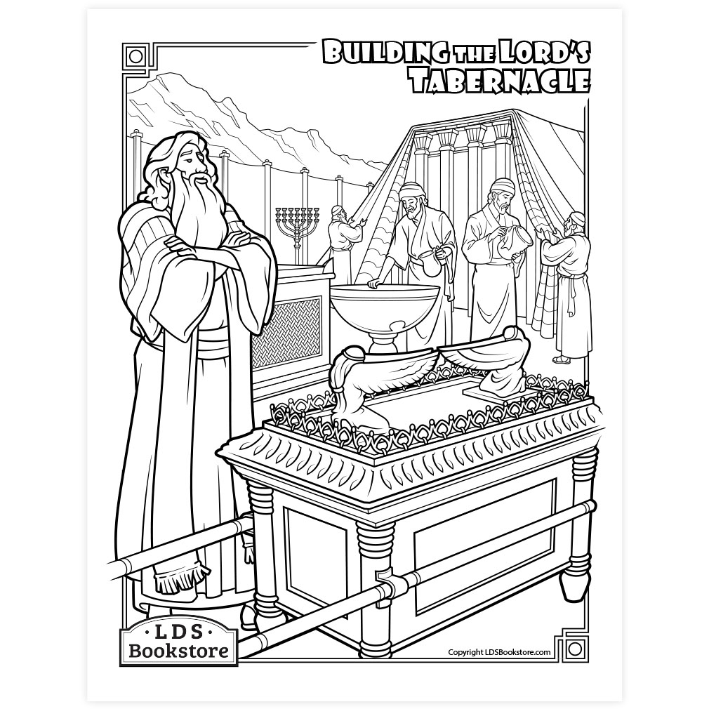 Building The Tabernacle Coloring Page Printable