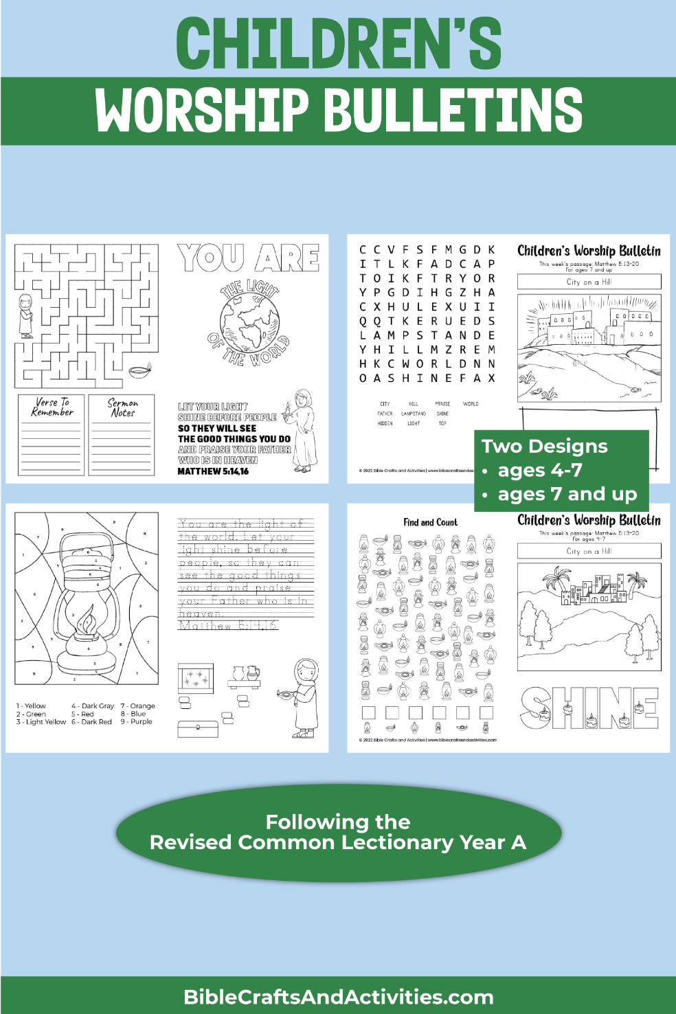 Free Printable Children'S Church Bulletins