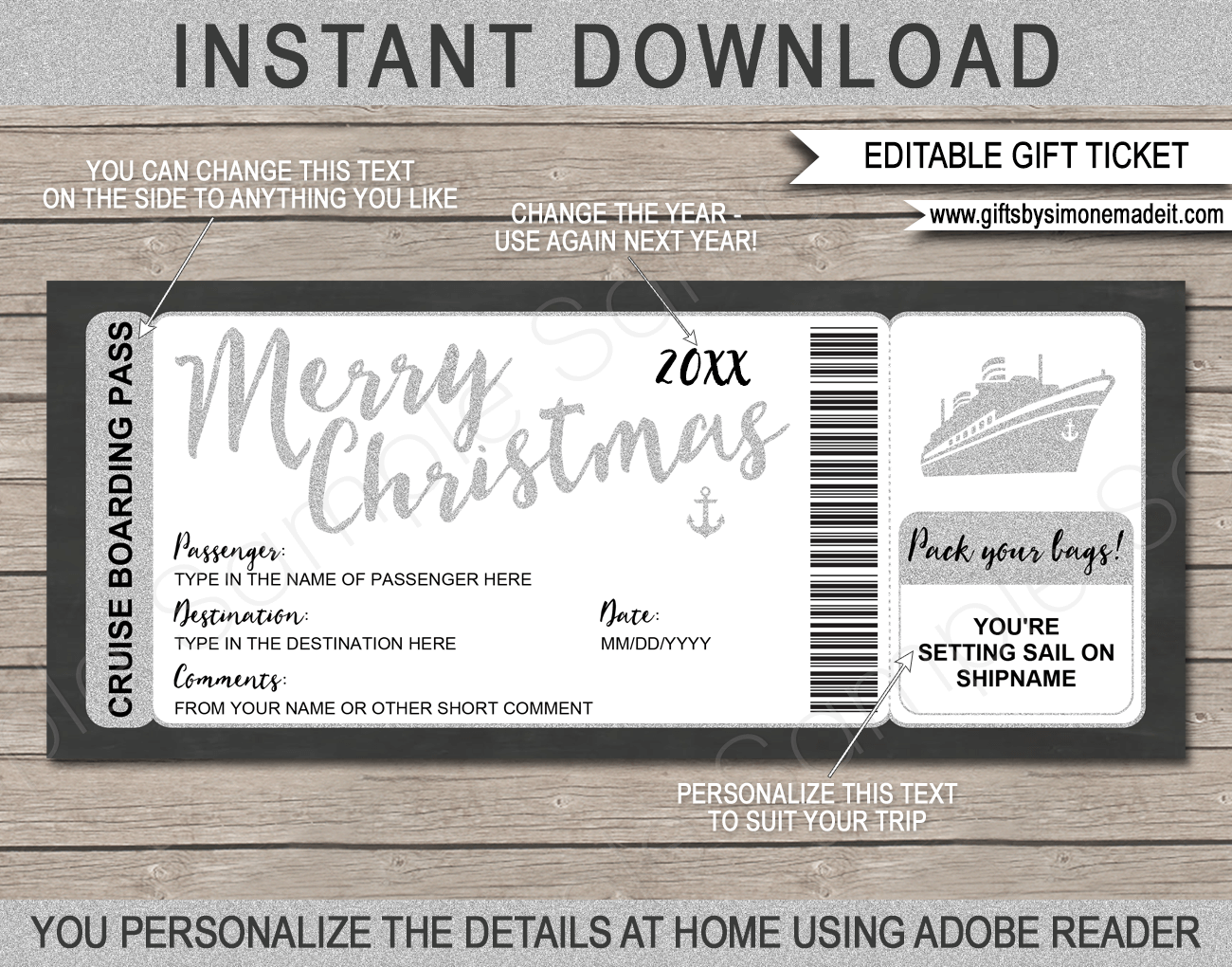Free Printable Boarding Pass Template