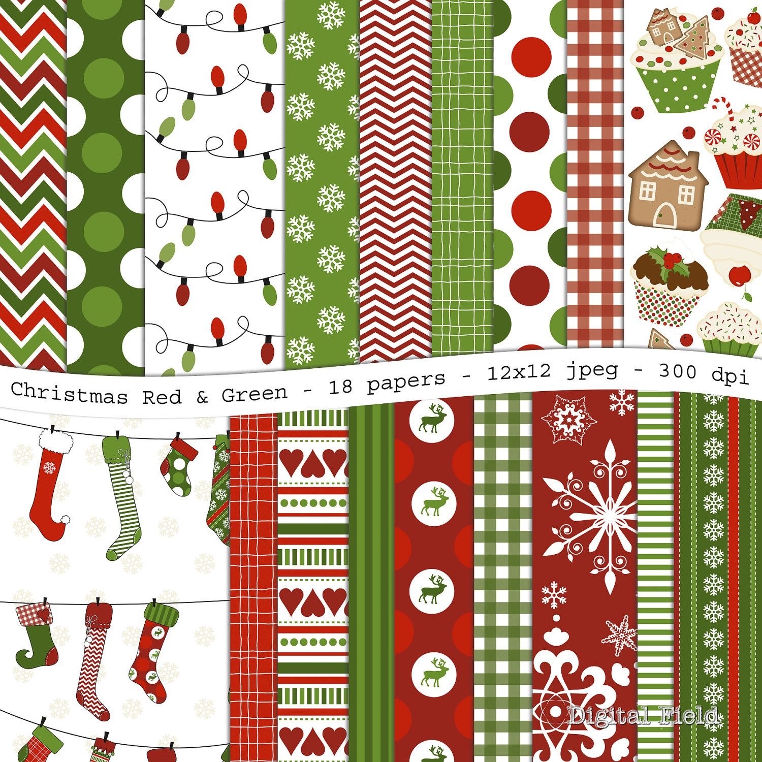 Free Printable Christmas Scrapbook Paper