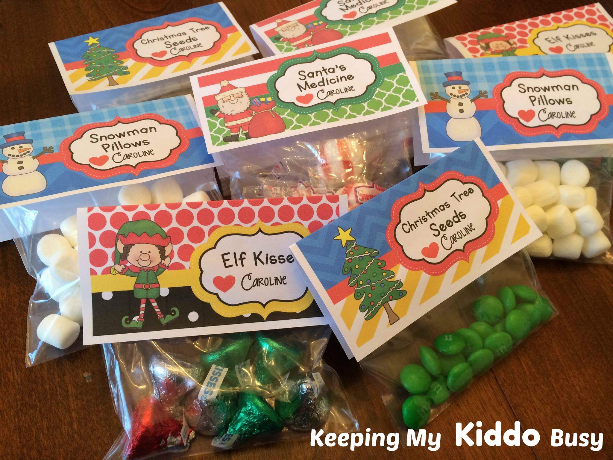 Christmas Favor Toppers FREE Printable Keeping My Kiddo Busy