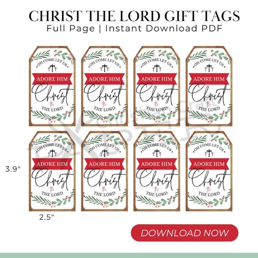Free Printable Gift Tags Christmas