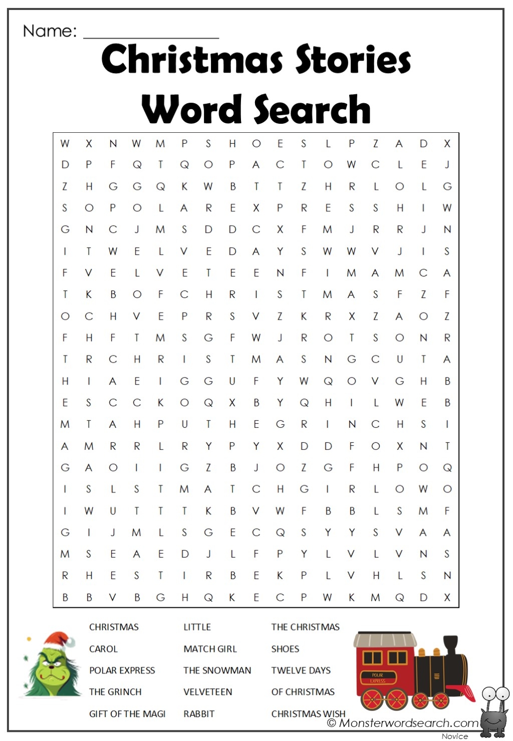 Free Printable Christmas Word Search