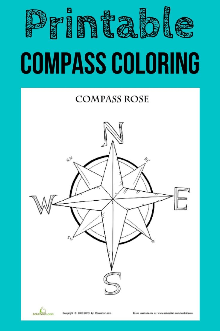 Free Printable Compass Rose Worksheets