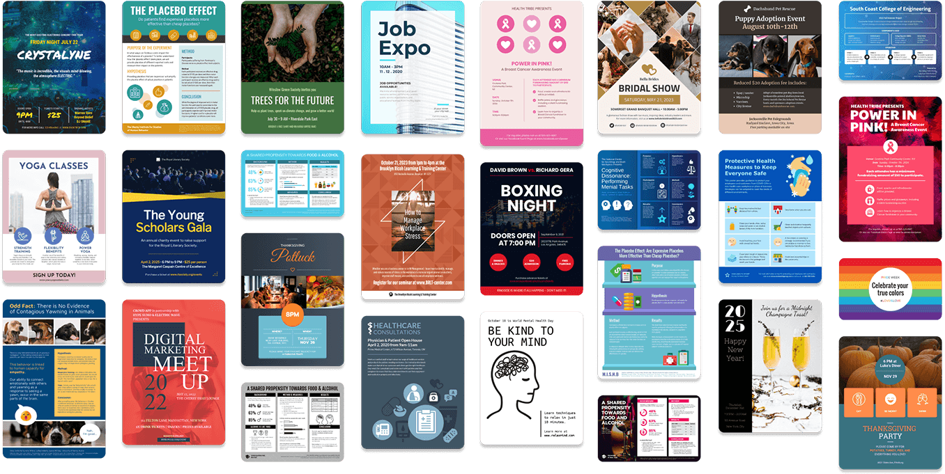 Create Professional Posters Fast With Our Online Poster Maker Worksheets Library