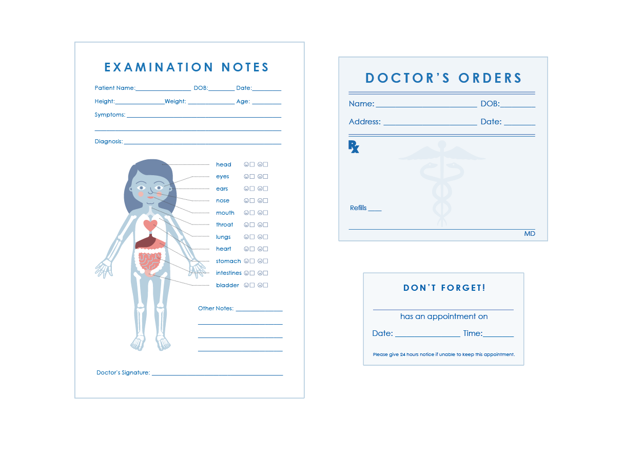Dramatic Play Doctor'S Office Free Printables