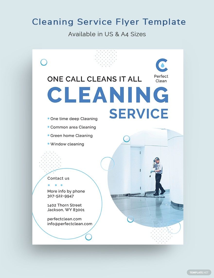 Editable Cleaning Flyer Templates In Word To Download