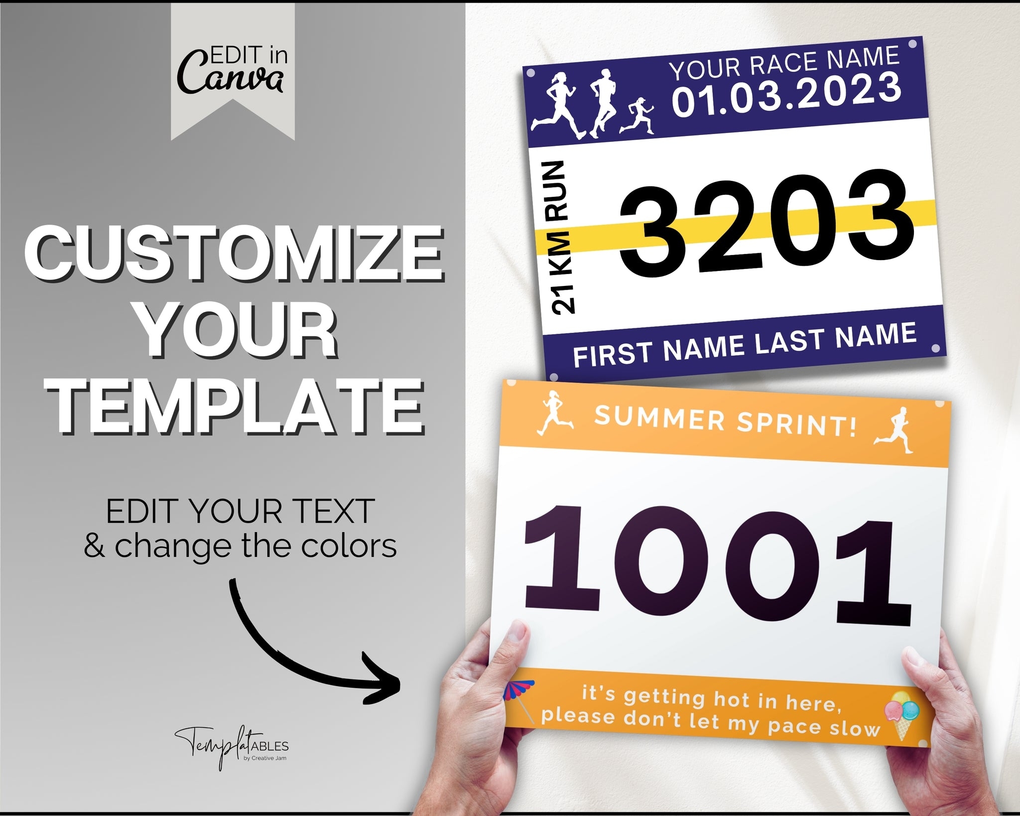 Editable Race Bib Templates Great For Any Racing Event Worksheets Library