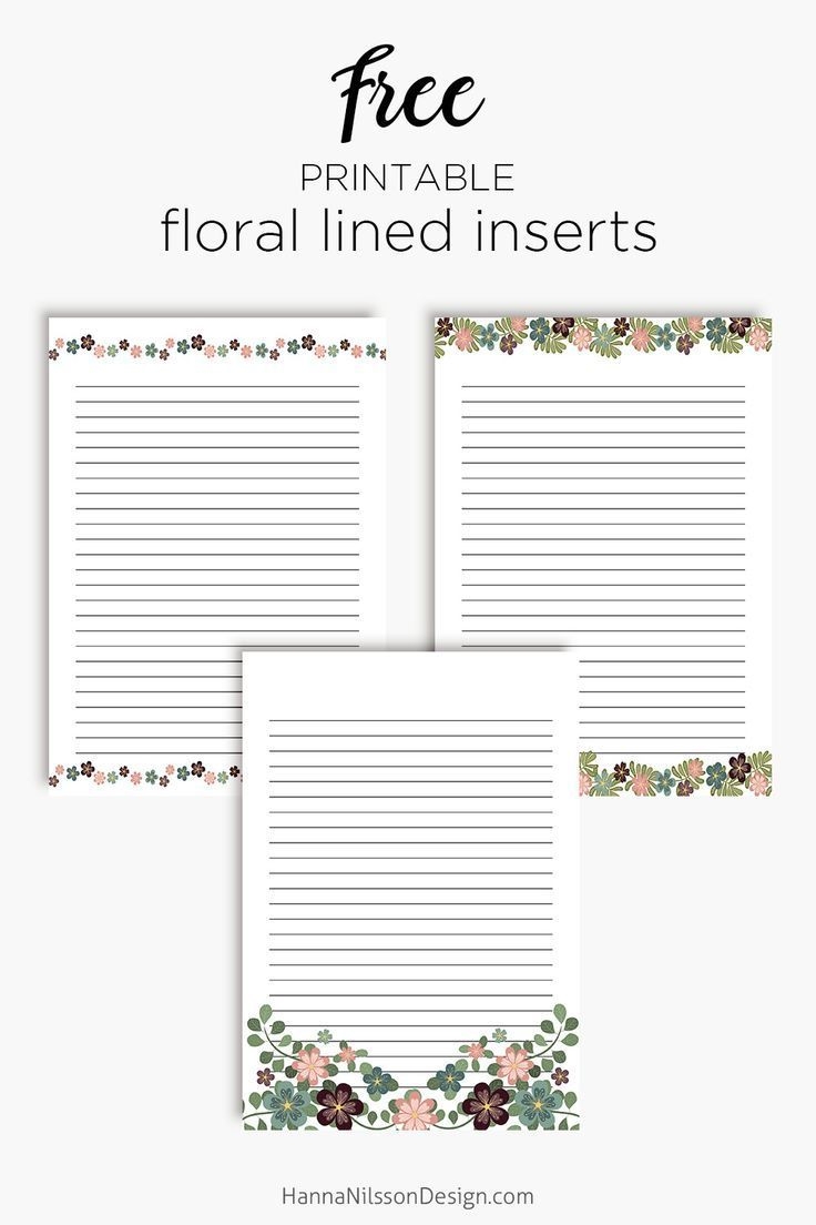 Free Printable Elegant Stationery Templates