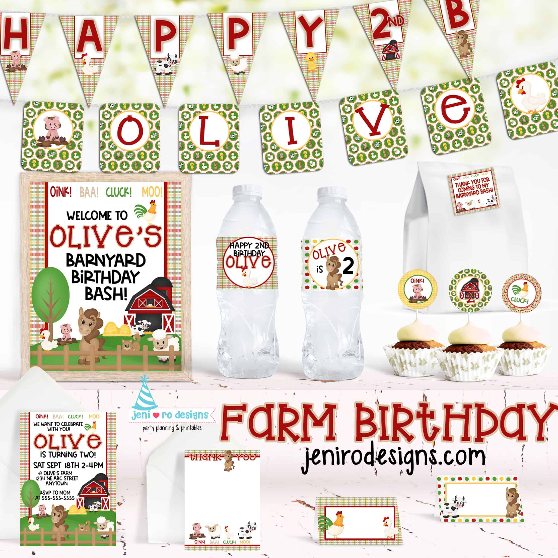 Barnyard Birthday Banner Free Printable