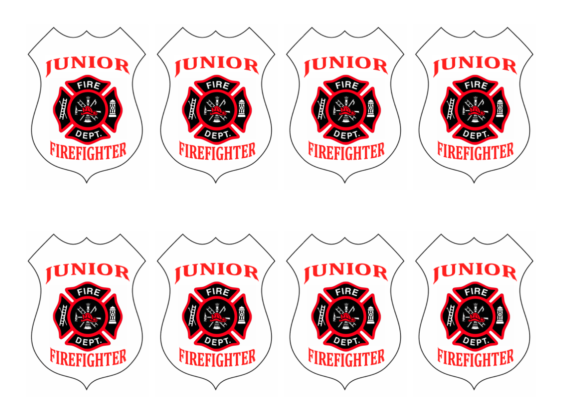 Firefighter Badge Printable