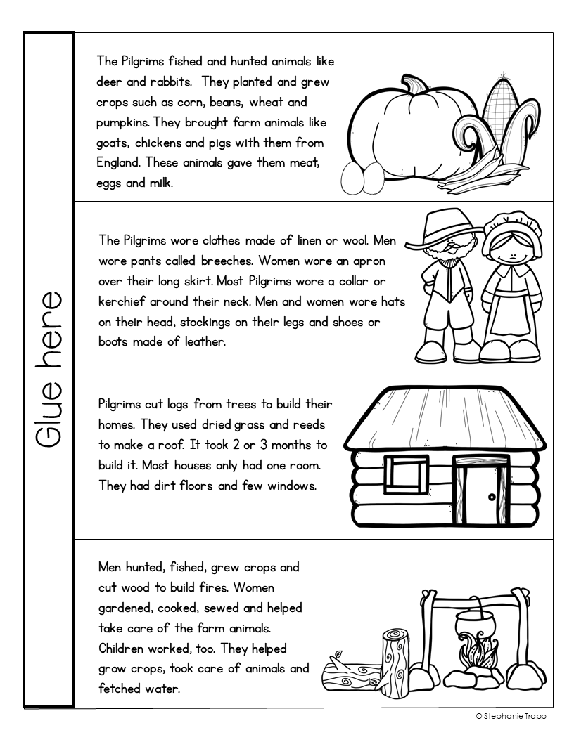 Free Printable Story Of First Thanksgiving