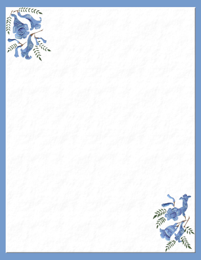 Floral Stationery Theme FREE Page 1