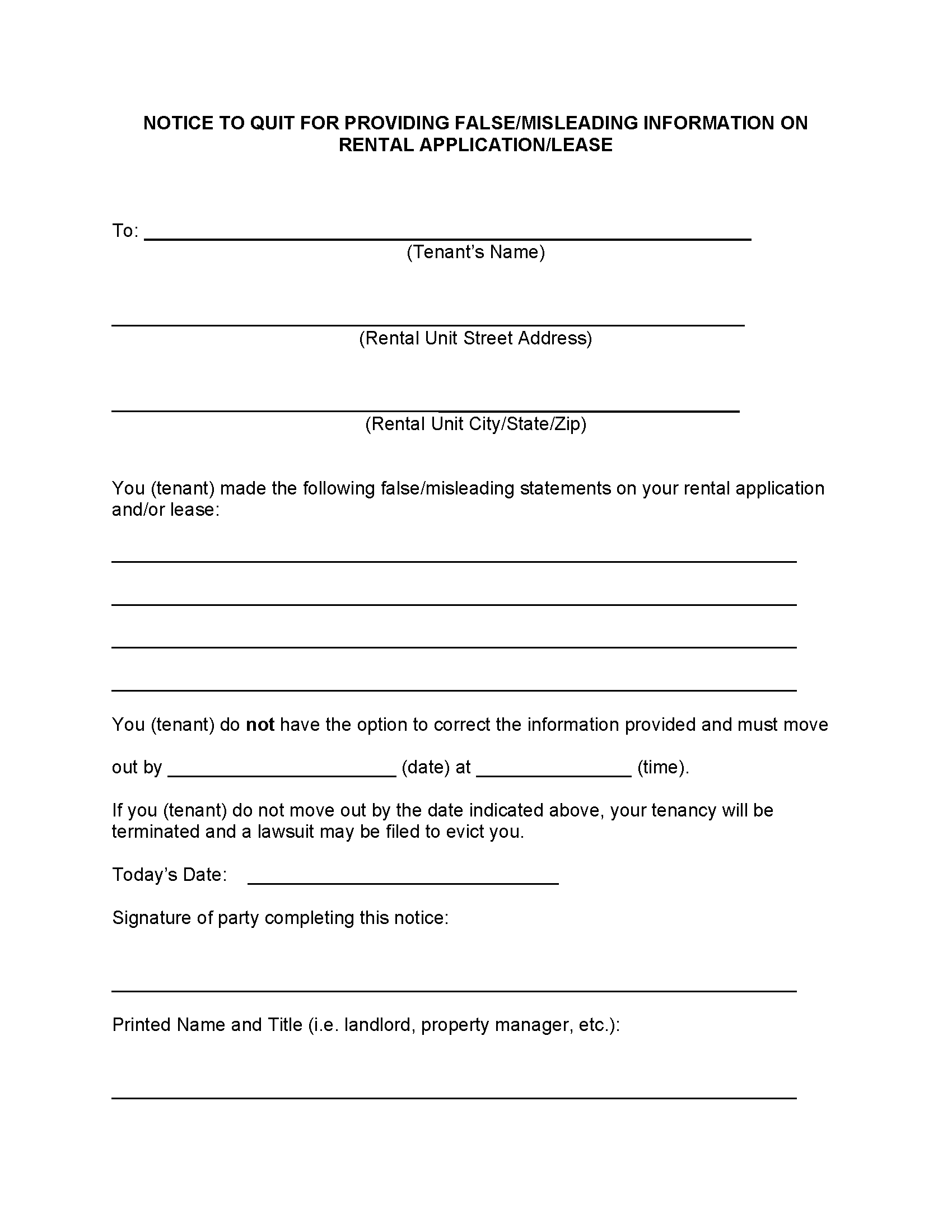 Free Alabama Eviction Notices 7 And 30 Day Notices To Quit