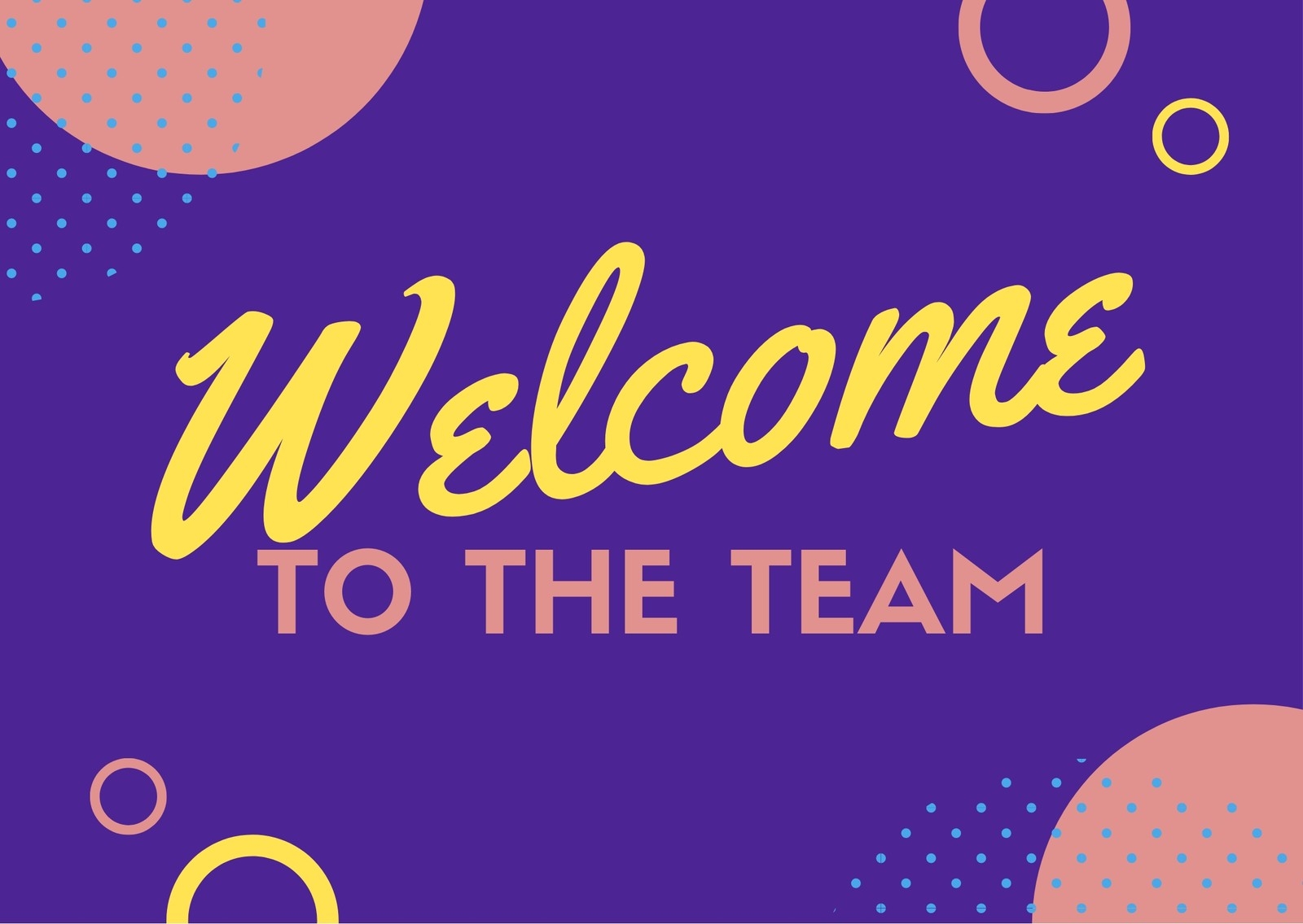 Free And Customizable Welcome Templates