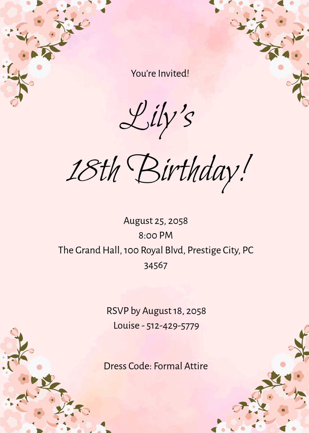 Free Printable Birthday Invitation Templates