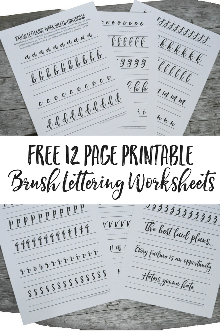 Free Printable Hand Lettering Practice Sheets