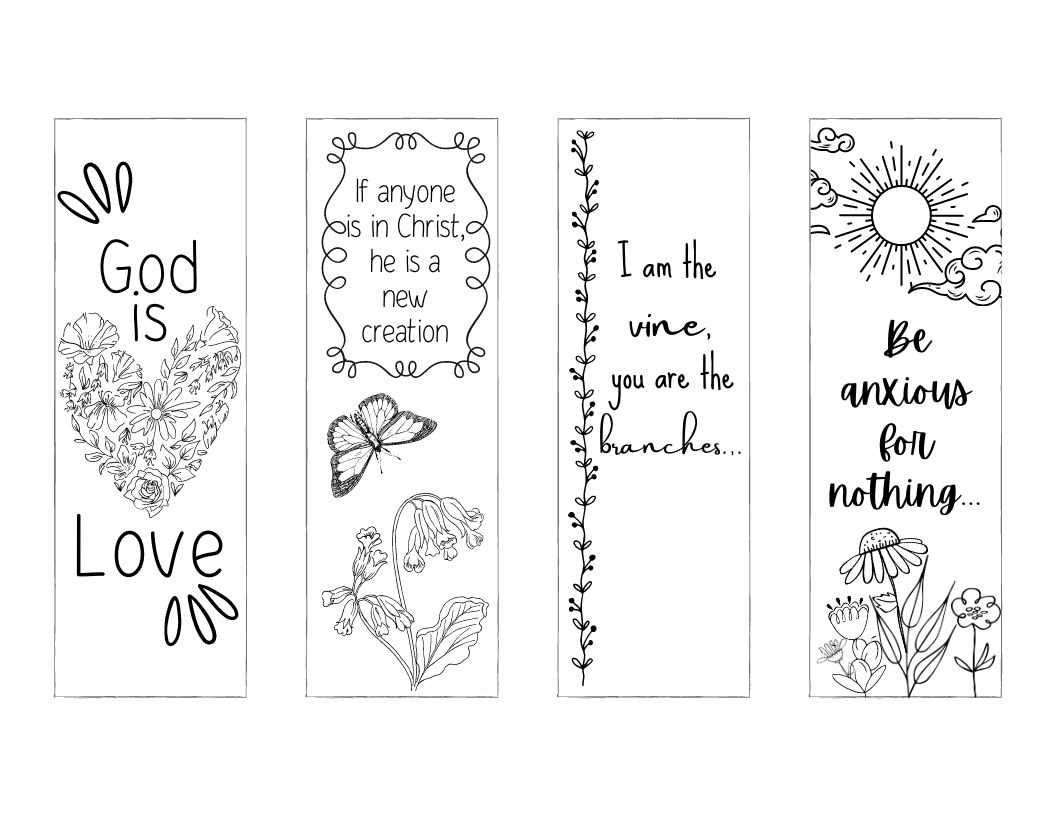 Free Printable Bible Bookmarks To Color