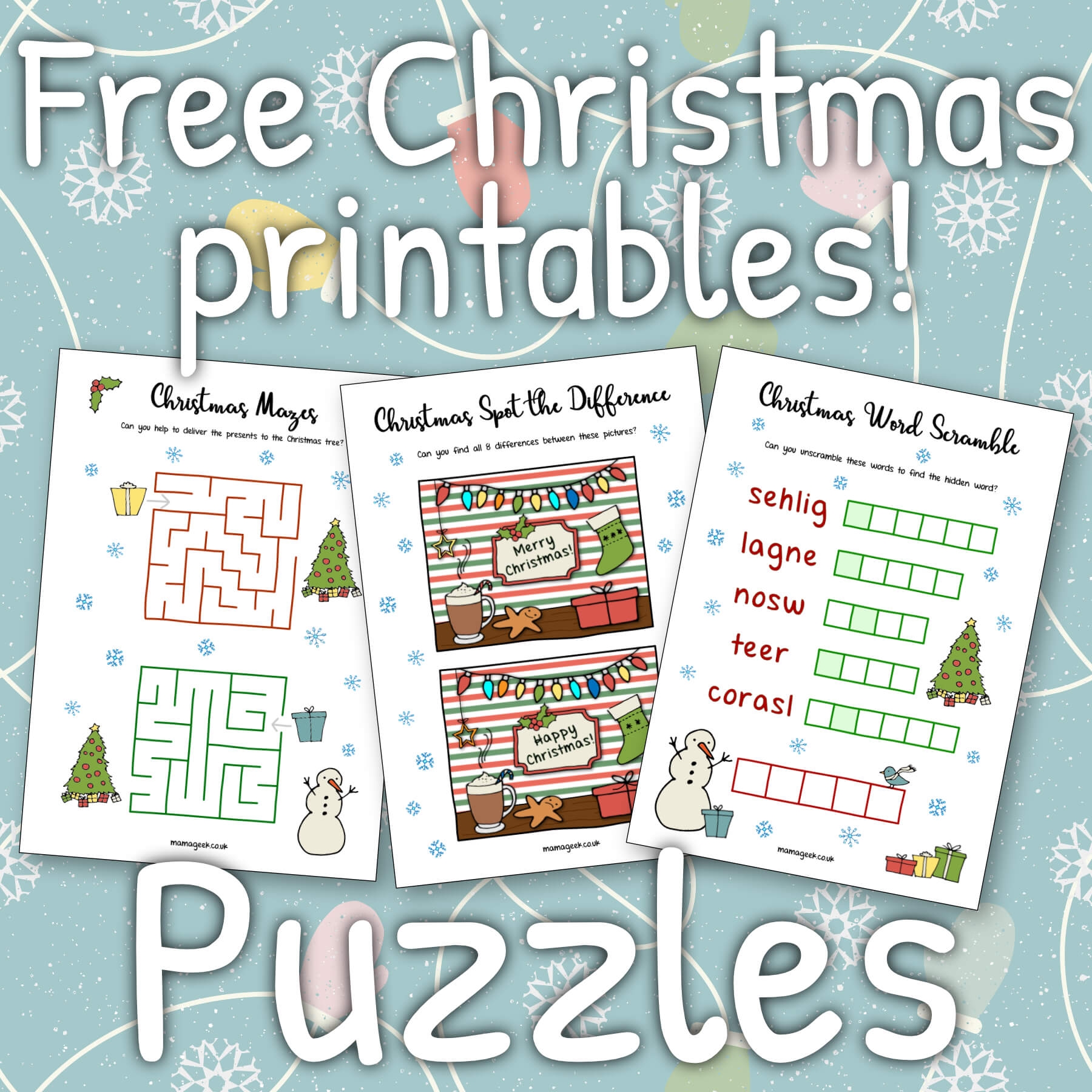 Free Printable Christmas Games And Puzzles