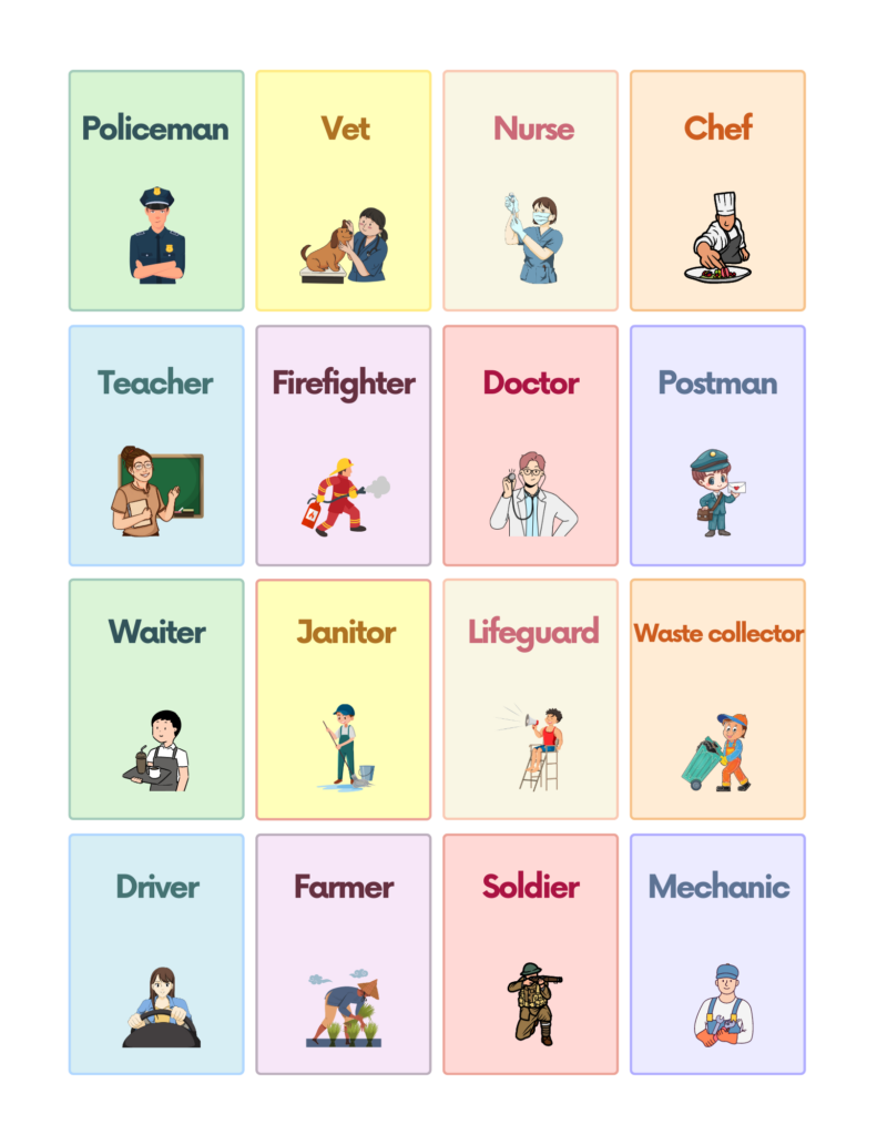 Free Community Helpers Flashcards For Autism And Speech Therapy AutisticHub