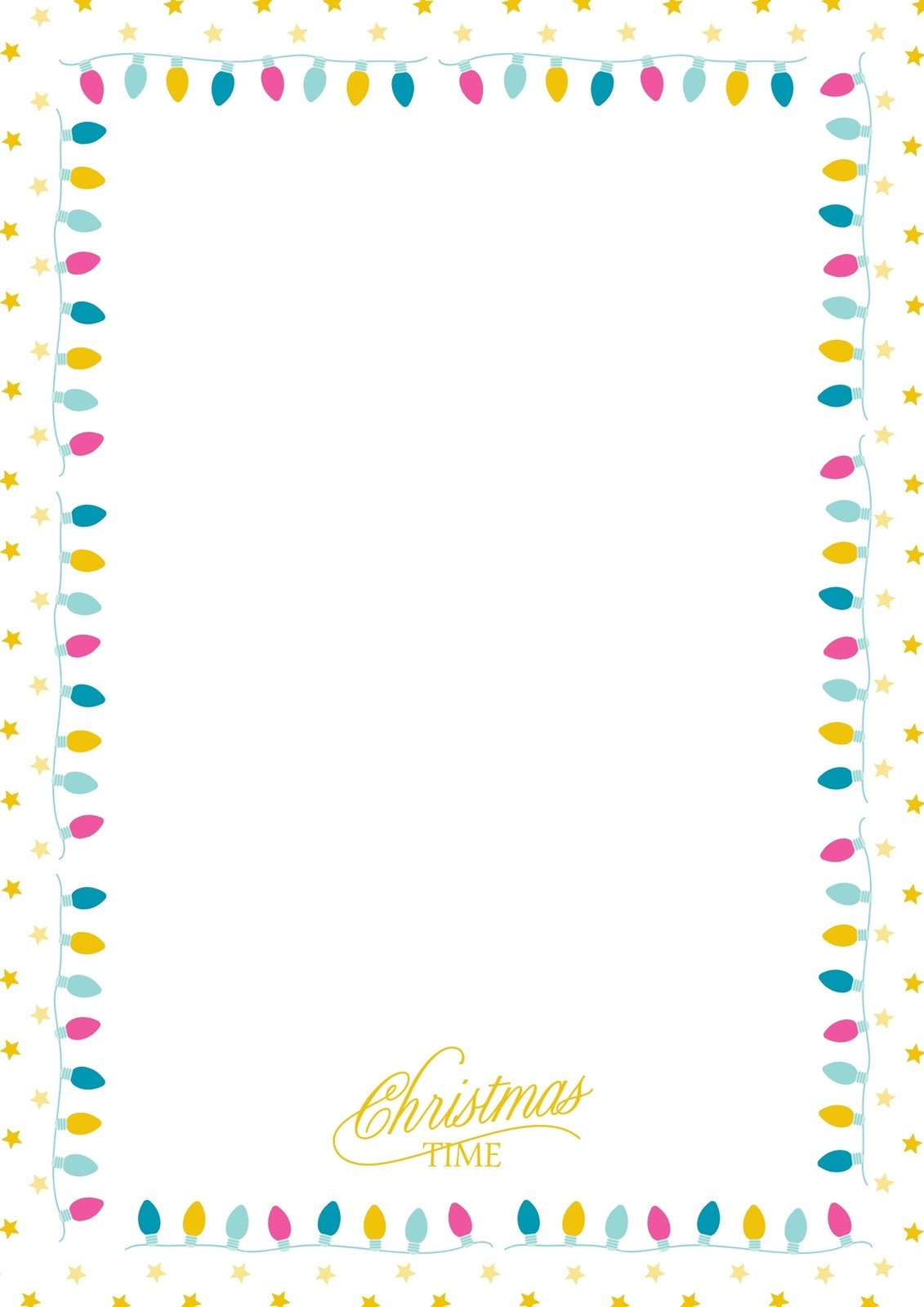 Free Printable Christmas Border Paper