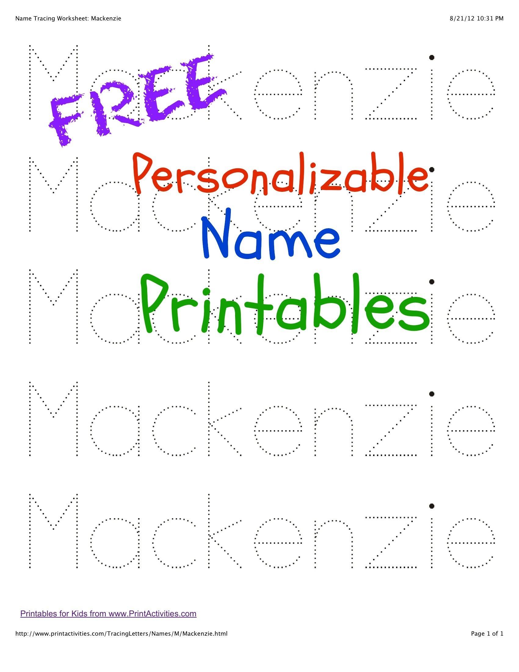 Free Editable Name Tracing Worksheet 5 Day Made By Teachers Worksheets Library