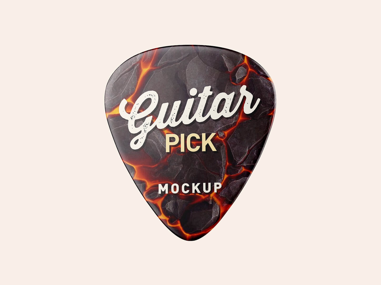 Free Guitar Stringed Instrument Pick Mockup PSD Good Mockups