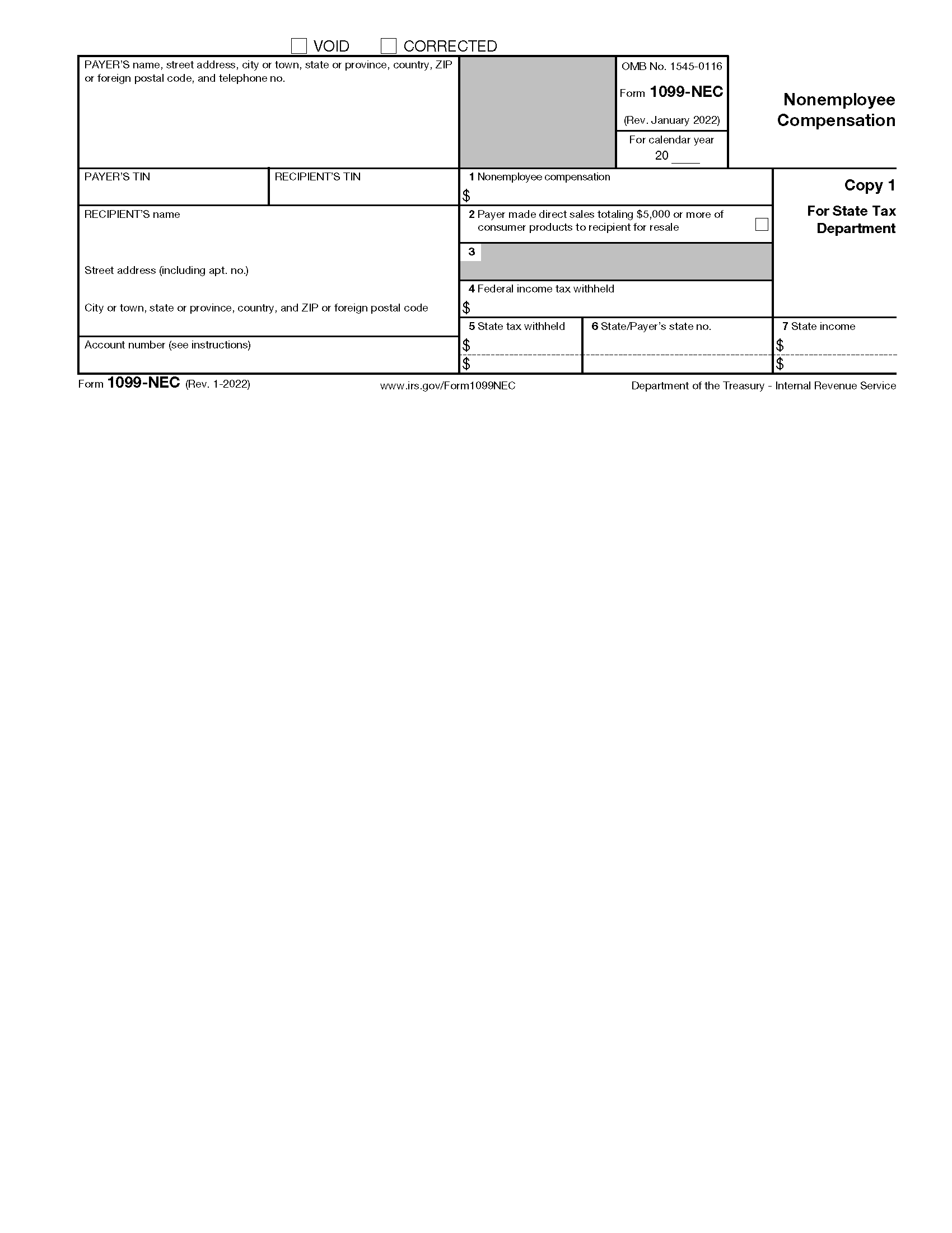 Free Printable 1099 Misc Forms