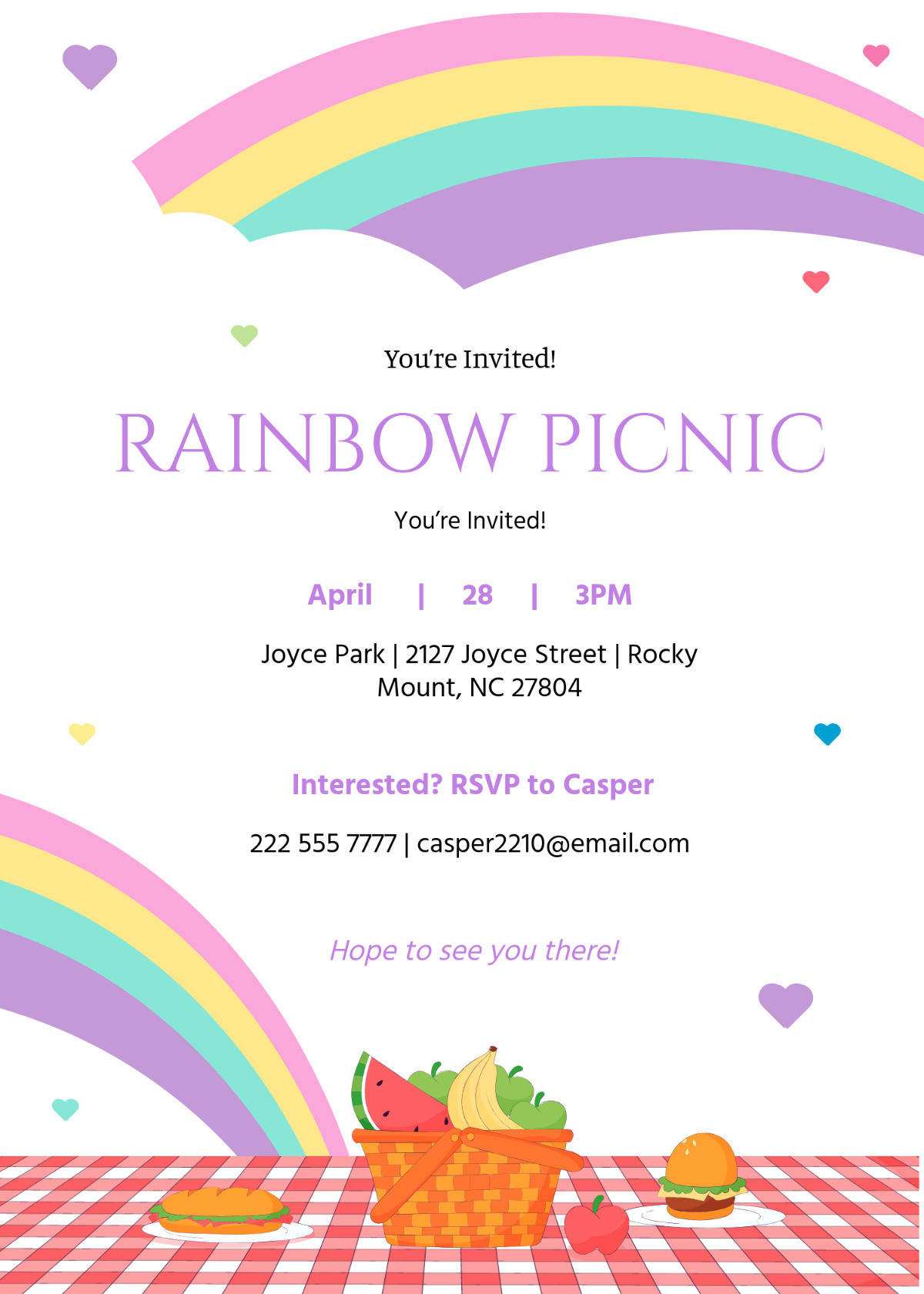 Free Picnic Invitation Templates Editable And Printable