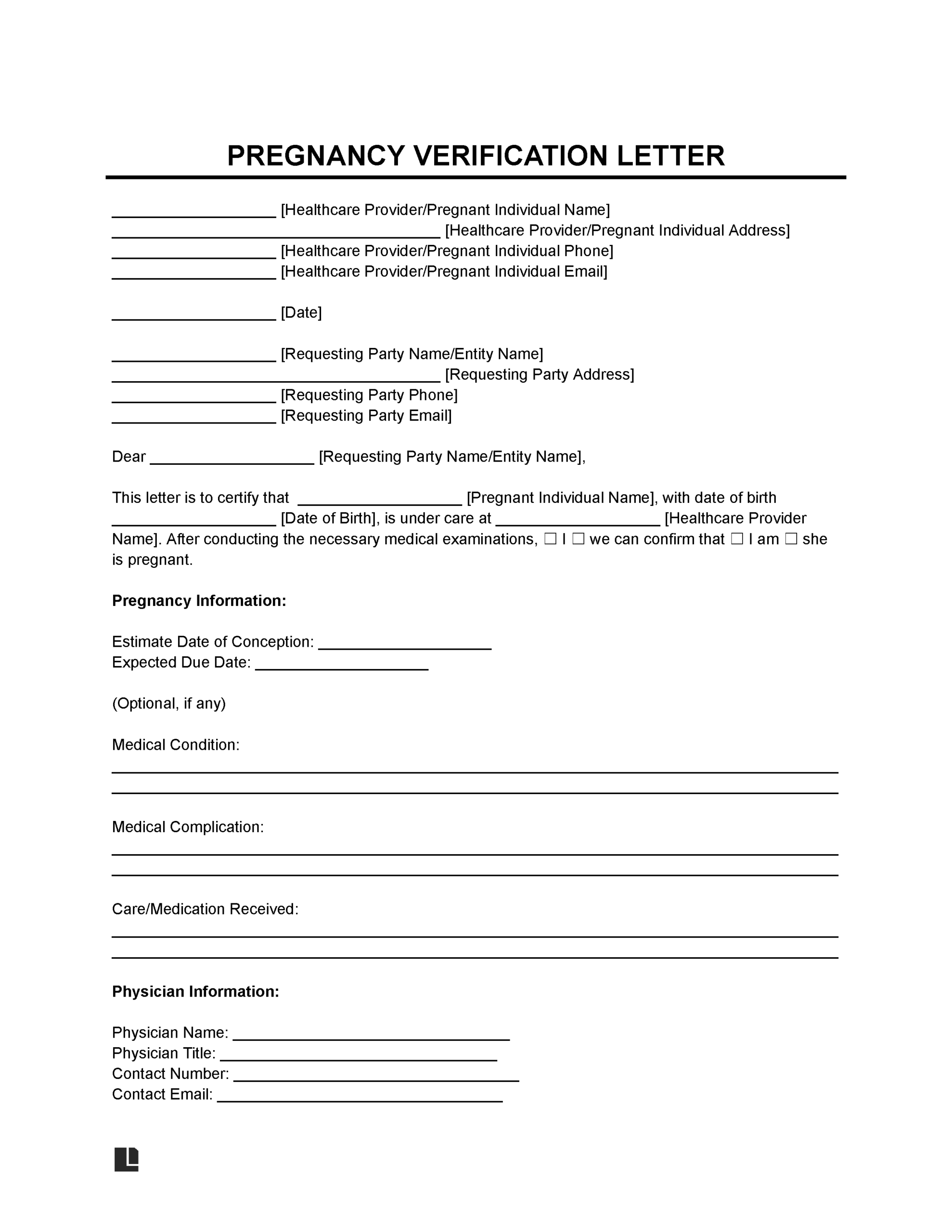 Free Printable Fake Pregnancy Papers