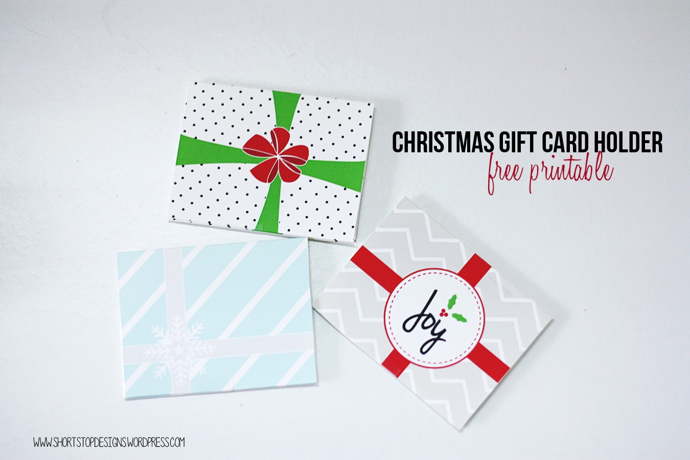 Free Printable Gift Card Holder