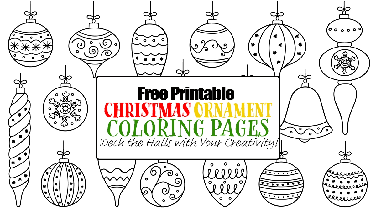 Free Printable Christmas Ornaments To Color